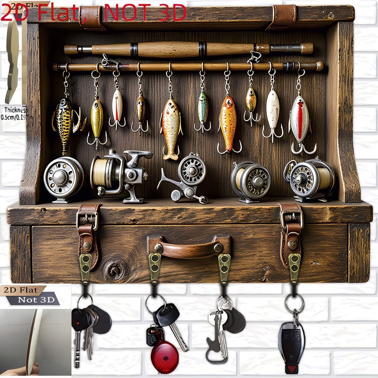 Suporte de Chaves Vintage com  - Fishing Line Spooler avaliação e preço