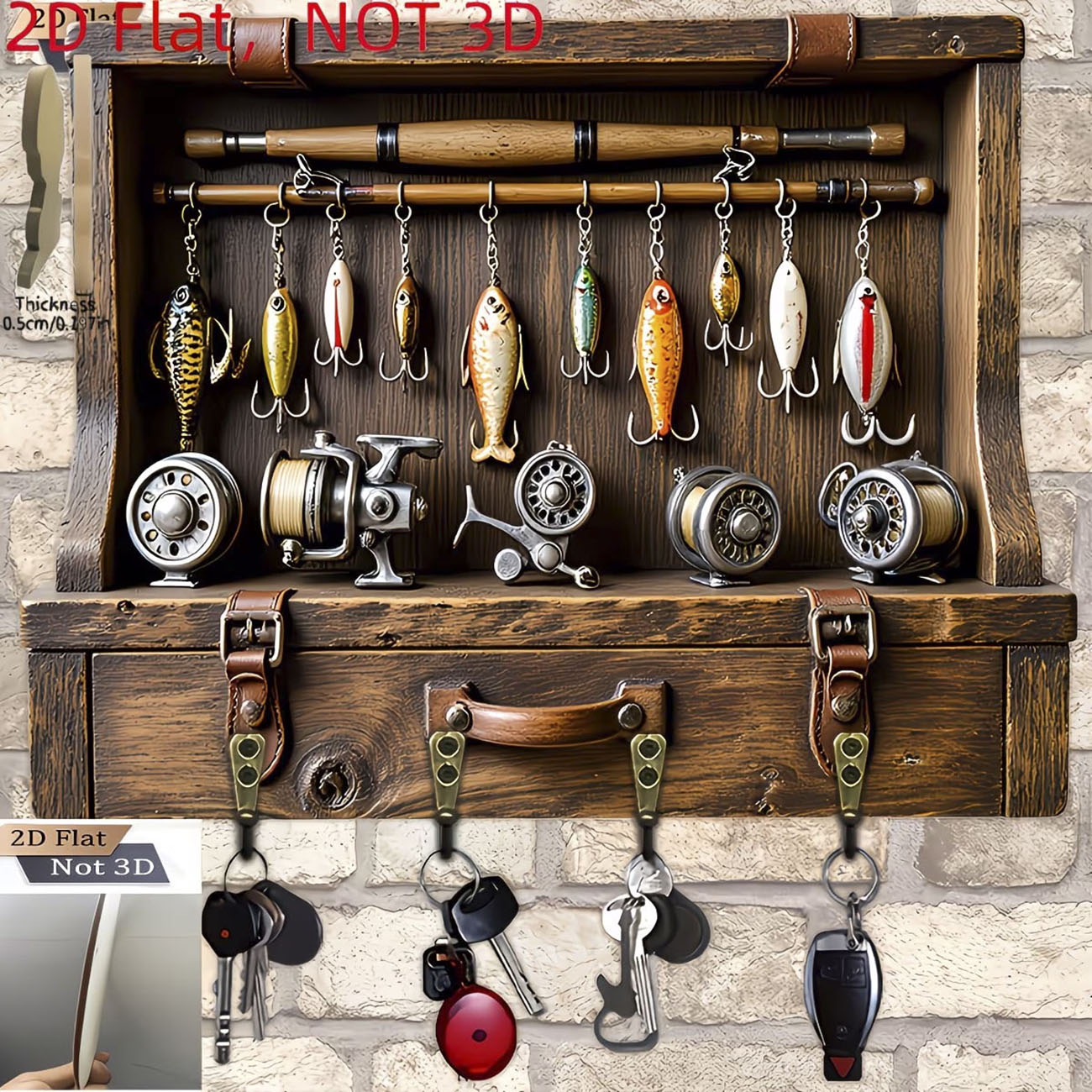 Suporte de Chaves Vintage com  - Fishing Line Spooler avaliação e preço